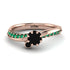 Delicate Black Diamond Engagement Ring - Karen No. 23 image 2
