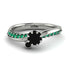 Delicate Black Diamond Engagement Ring - Karen No. 24 image 2