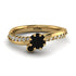Delicate Black Diamond Engagement Ring - Karen No. 7