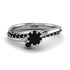 Delicate Black Diamond Engagement Ring - Karen No. 39 image 2