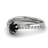 Delicate Black Diamond Engagement Ring - Karen No. 9