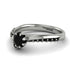 Delicate Black Diamond Engagement Ring - Karen No. 39