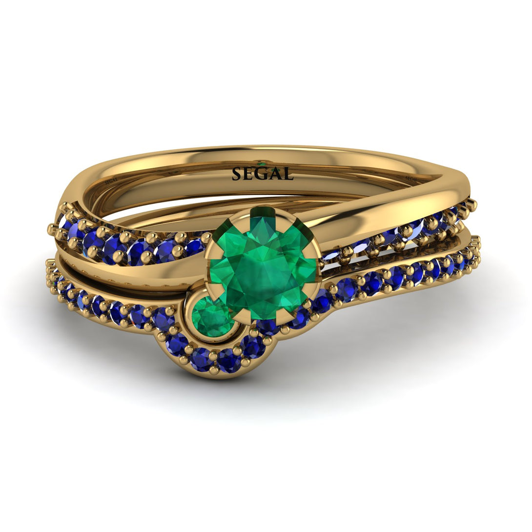 Delicate Emerald Bridal Set - Karen No. 64