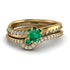 Delicate Emerald Bridal Set - Karen No. 4