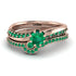 Delicate Emerald Bridal Set - Karen No. 20