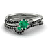 Delicate Emerald Bridal Set - Karen No. 36