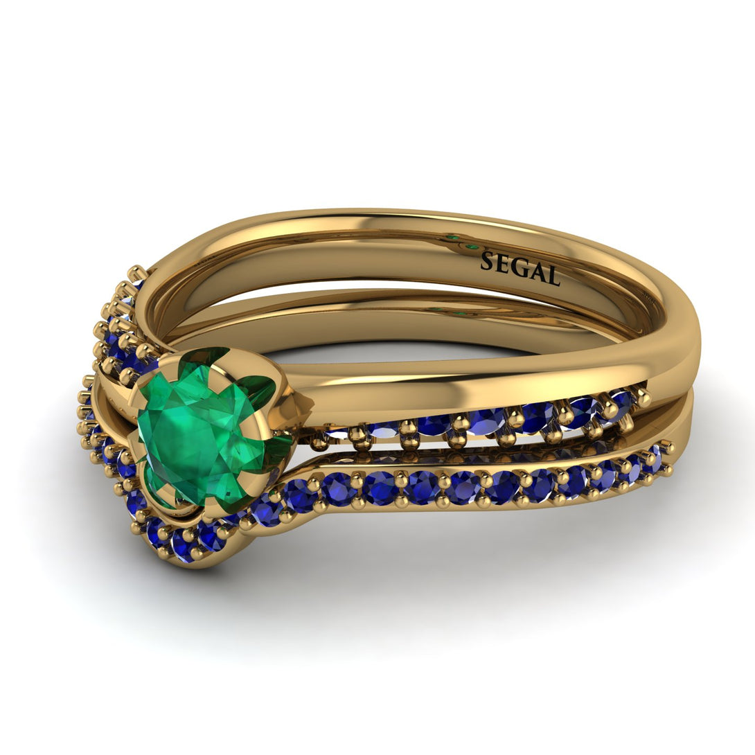 Delicate Emerald Bridal Set - Karen No. 64