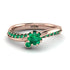 Delicate Emerald Engagement Ring - Karen No. 20