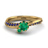 Delicate Emerald Engagement Ring - Karen No. 64