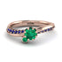 Delicate Emerald Engagement Ring - Karen No. 65