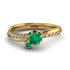 Delicate Emerald Engagement Ring - Karen No. 4
