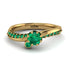 Delicate Emerald Engagement Ring - Karen No. 19