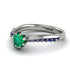 Delicate Emerald Engagement Ring - Karen No. 66