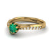 Delicate Emerald Engagement Ring - Karen No. 4