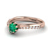 Delicate Emerald Engagement Ring - Karen No. 5
