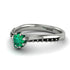 Delicate Emerald Engagement Ring - Karen No. 36