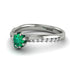 Delicate Emerald Engagement Ring - Karen No. 6