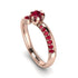 Delicate Ruby Engagement Ring - Karen No. 56
