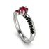 Delicate Ruby Engagement Ring - Karen No. 42