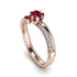 Delicate Ruby Engagement Ring - Karen No. 11