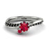 Delicate Ruby Engagement Ring - Karen No. 42
