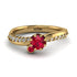 Delicate Ruby Engagement Ring - Karen No. 10