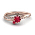 Delicate Ruby Engagement Ring - Karen No. 11