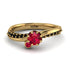 Delicate Ruby Engagement Ring - Karen No. 40