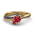 Delicate Ruby Engagement Ring - Karen No. 70