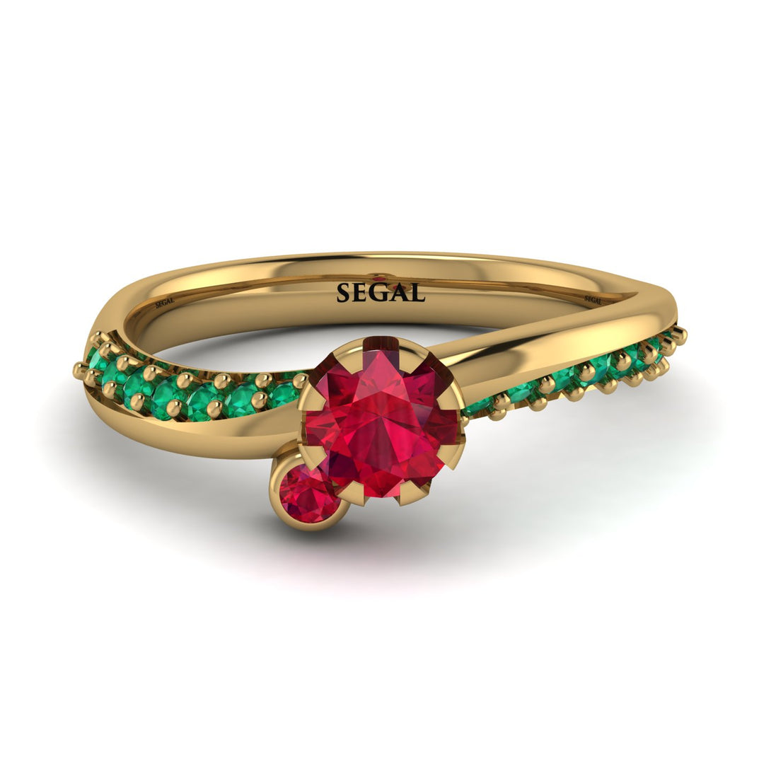 Delicate Ruby Engagement Ring - Karen No. 25