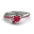 Delicate Ruby Engagement Ring - Karen No. 57