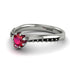Delicate Ruby Engagement Ring - Karen No. 42