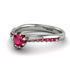 Delicate Ruby Engagement Ring - Karen No. 57