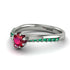 Delicate Ruby Engagement Ring - Karen No. 27