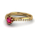 Delicate Ruby Engagement Ring - Karen No. 10