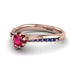 Delicate Ruby Engagement Ring - Karen No. 71