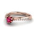 Delicate Ruby Engagement Ring - Karen No. 11