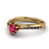 Delicate Ruby Engagement Ring - Karen No. 70
