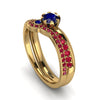 Delicate Sapphire Bridal Set - Karen No. 58