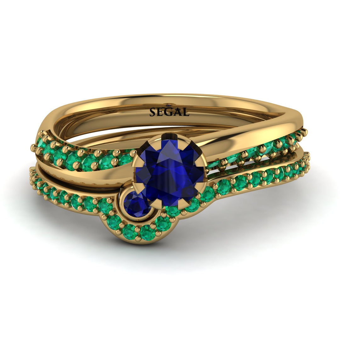 Delicate Sapphire Bridal Set - Karen No. 28