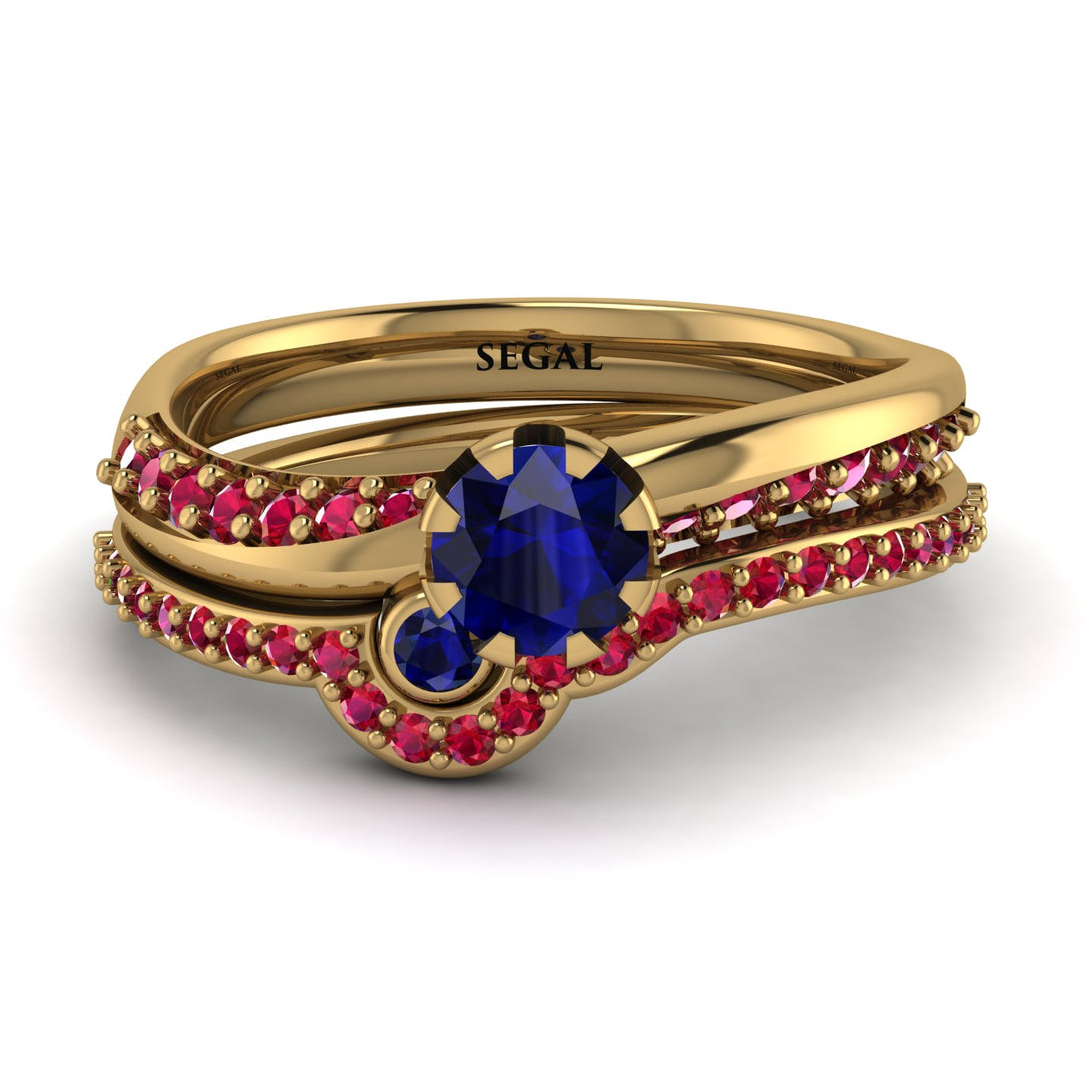 Delicate Sapphire Bridal Set - Karen No. 58