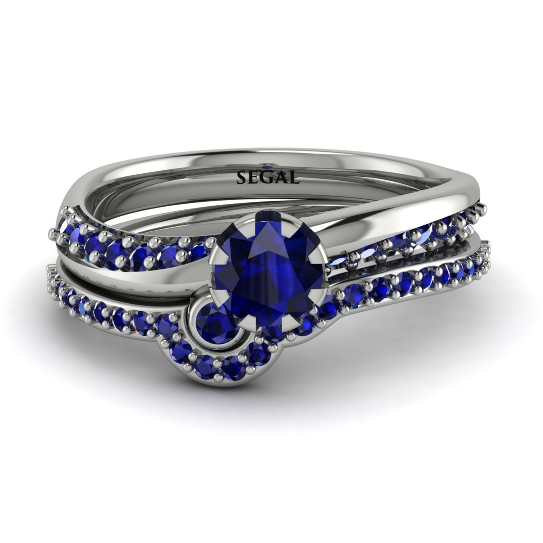 Delicate Sapphire Bridal Set - Karen No. 75