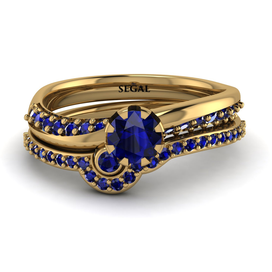 Delicate Sapphire Bridal Set - Karen No. 73