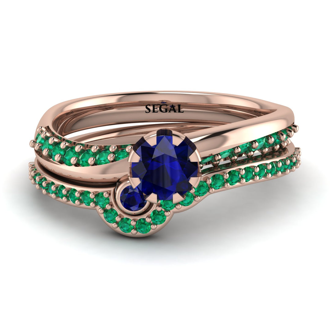 Delicate Sapphire Bridal Set - Karen No. 29