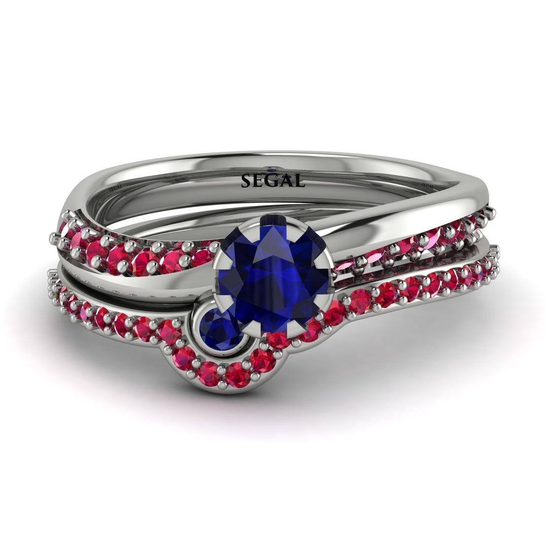 Delicate Sapphire Bridal Set - Karen No. 60