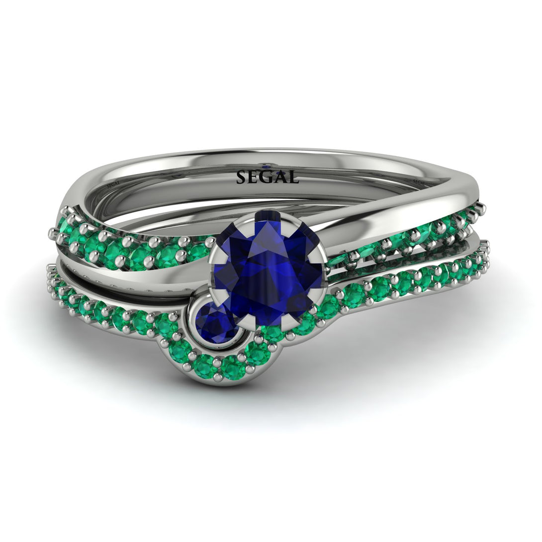 Delicate Sapphire Bridal Set - Karen No. 30