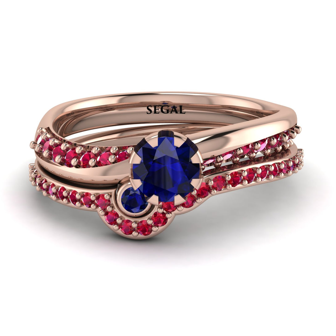 Delicate Sapphire Bridal Set - Karen No. 59