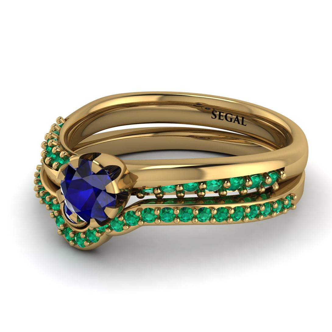 Delicate Sapphire Bridal Set - Karen No. 28