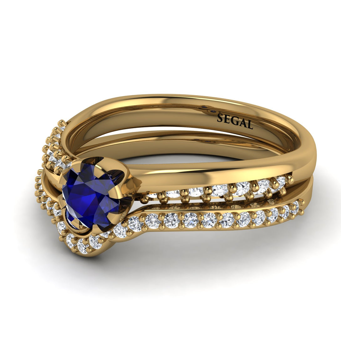 Delicate Sapphire Bridal Set - Karen No. 13