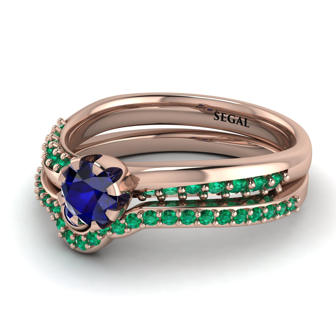 Delicate Sapphire Bridal Set - Karen No. 29